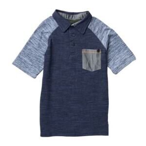 Joe's Jeans Boys Short Sleeve Pocket Polo Shirt in Navy Size 5 MSRP $25